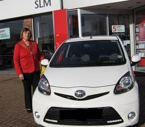 Local Mayor Drives a New Toyota Aygo from SLM in Uckfield