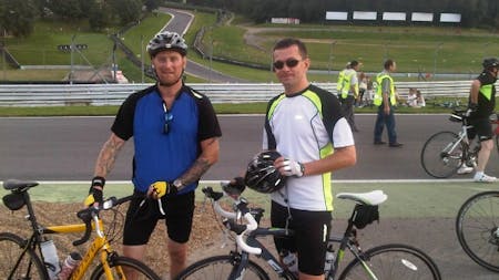 Toyota Uckfield attend cycle charity event at Brands Hatch