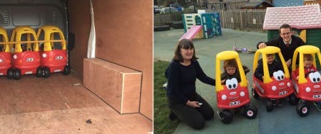 Glyne Gap School Delighted with SLM's Donated Little Tikes