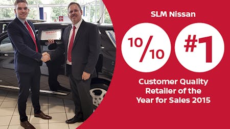 SLM Nissan - Customer Quality Retailer of the Year for Sales