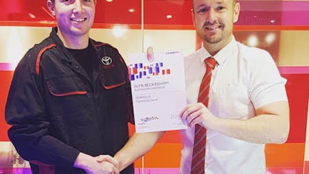 Alfie Beckingham Achieves Fully Licensed Toyota Technician Accreditation