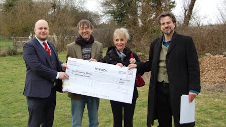 SLM Toyota Hastings Presents Cheque To Rye Community Garden