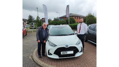 SLM Toyota Norwich hit a milestone, handing over 10th Toyota to a loyal customer