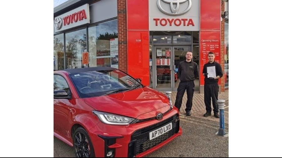 New technician at SLM Toyota Attleborough marks nine months in role with MOT Testing achievement