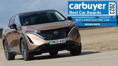 The new Nissan ARIYA continues to thrive and today has been awarded ‘Best Large Electric Car’ by Carbuyer in their Best Car Awards 2023.