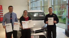 SLM Toyota Staff - receive recognition for Toyota’s Learning
