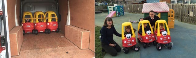 Glyne Gap School Delighted with SLM's Donated Little Tikes