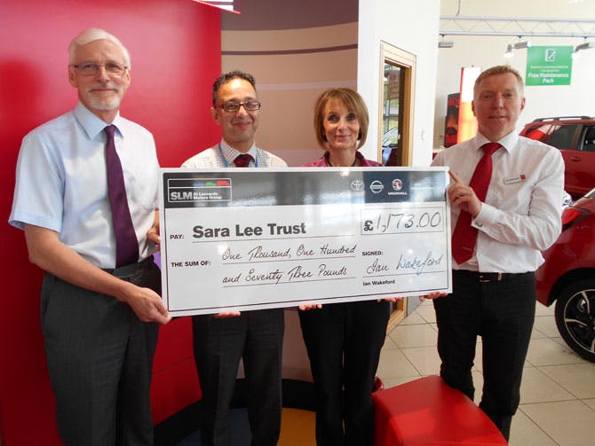 SLM Presents First Cheque To Sara Lee Trust