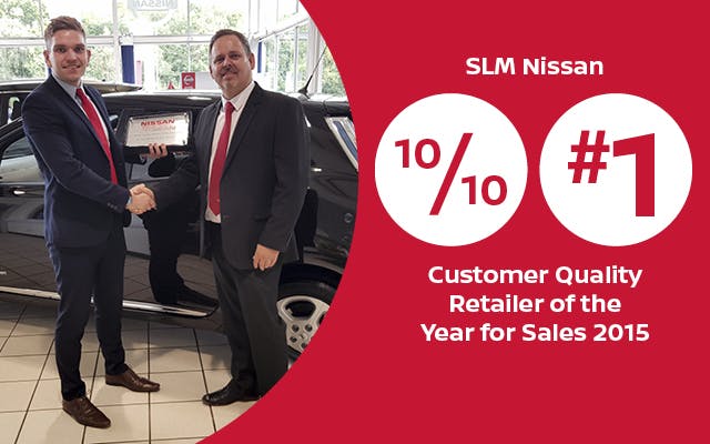 SLM Nissan - Customer Quality Retailer of the Year for Sales