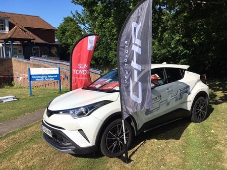 SLM Toyota Display C-HR at League of Friends Garden Party