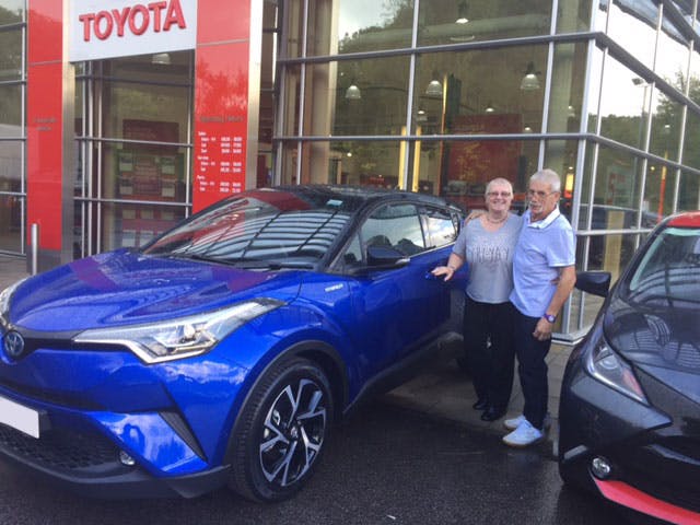 Mr and Mrs Carey Pick Up New Toyota C-HR