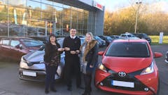SLM Toyota Hastings Hands Over Two New Cars to the Dooris Family