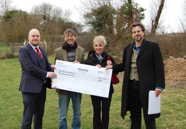 SLM Toyota Hastings Presents Cheque To Rye Community Garden