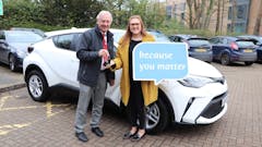 SLM Toyota Norwich Hands Over New Toyota C-HR to St Nicholas Hospice Care