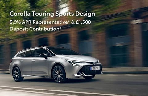 Corolla Touring Sports Hybrid 5.9% APR Representative & £1,500 Deposit Contribution