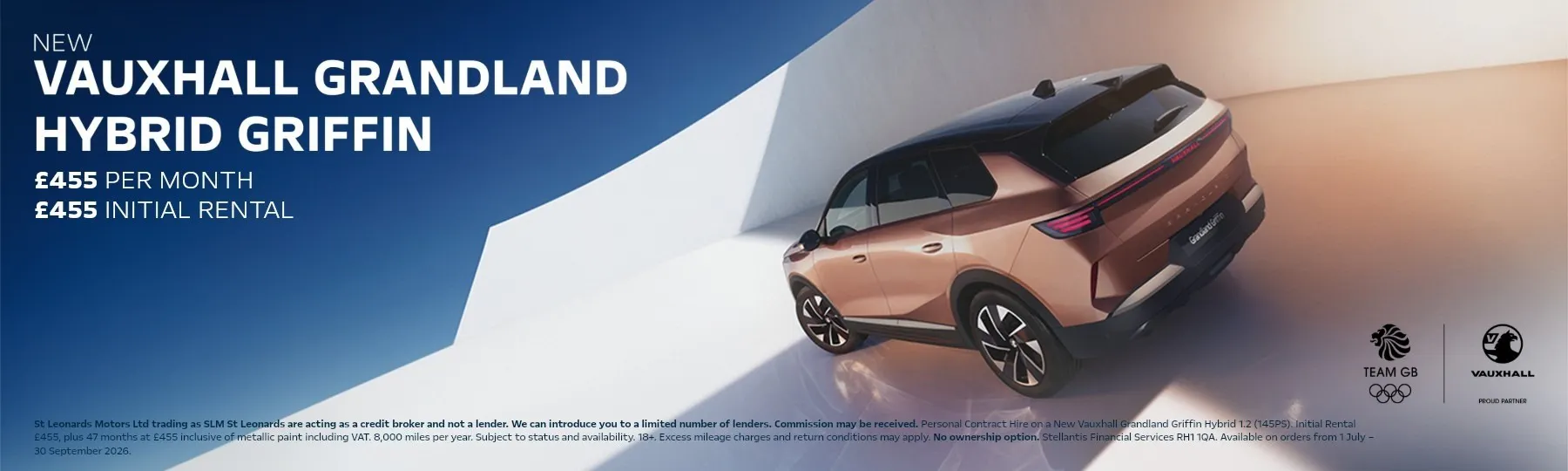 New Vauxhall Grandland Personal Contract Hire Offer