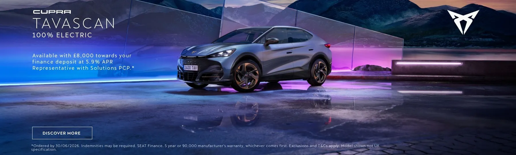 New CUPRA Tavascan New Car Offer