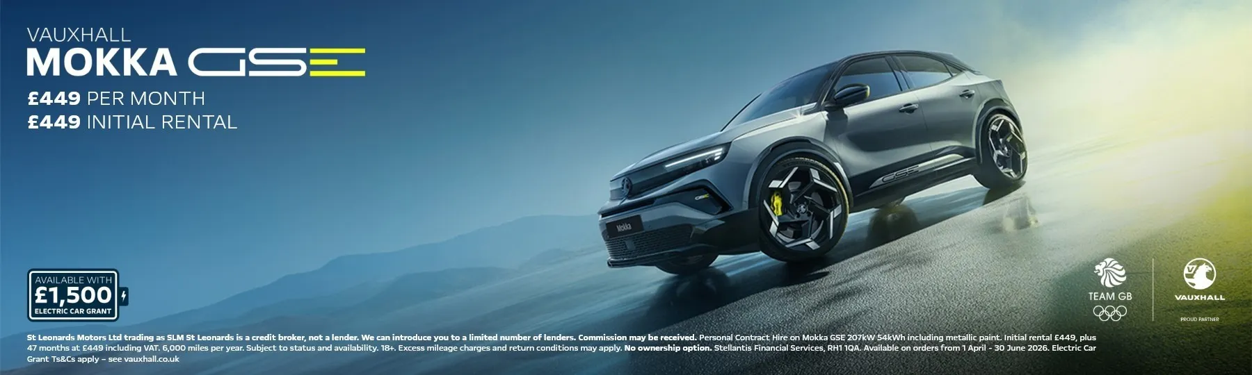 New Vauxhall Mokka Electric Personal Contract Hire Offer