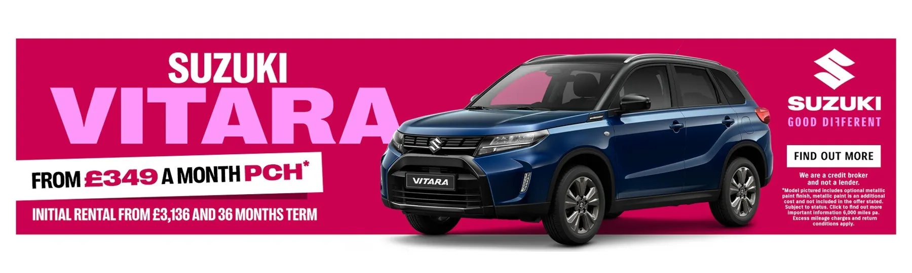 Suzuki Vitara Personal Contract Hire Offer