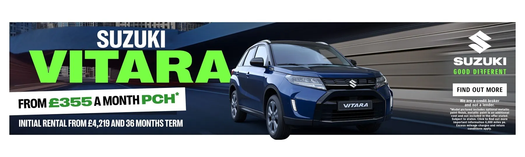 Suzuki Vitara Personal Contract Hire Offer